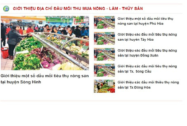Trung tâm Khuyến nông Phú Yên: Xây dựng các chuyên mục giới thiệu địa chỉ, đầu mối tiêu thụ nông sản